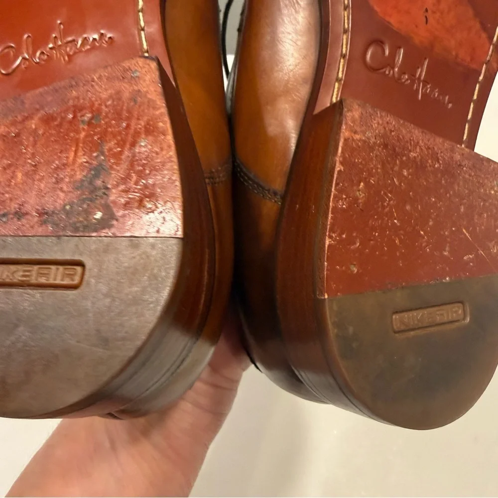 Cole Haan Oxford Brown Leather Colton Air Split Toe  Oxford Shoes Size 8M